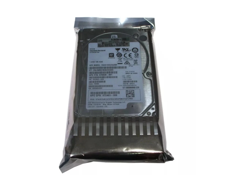 HPE J9F49A 787649-001 MSA 1.8TB 2.5" SAS 10K 12G SFF BC HDD Hard Drive NEW  - Image 2 of 4