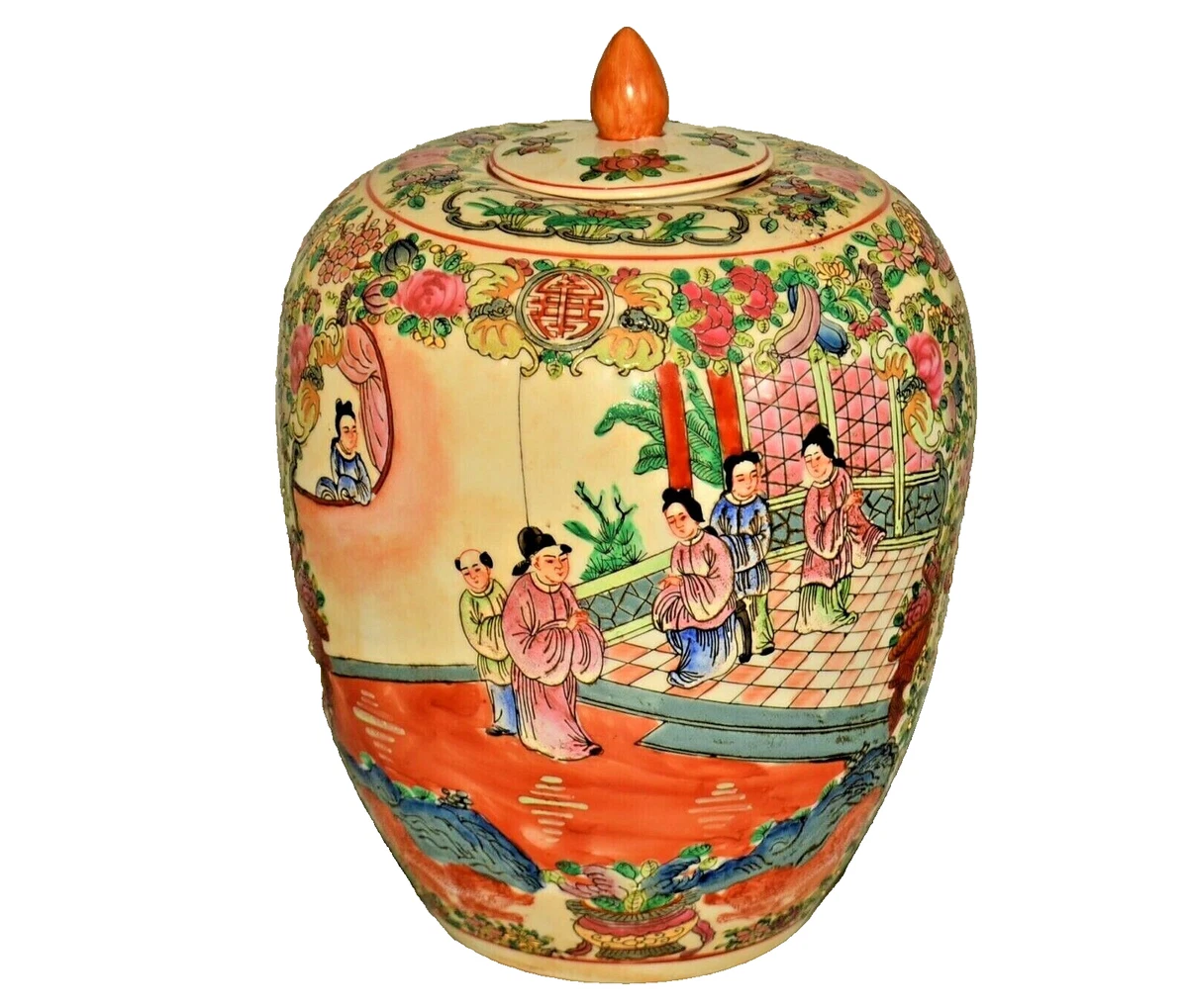 陶瓷1850-1899 年中国花瓶| eBay