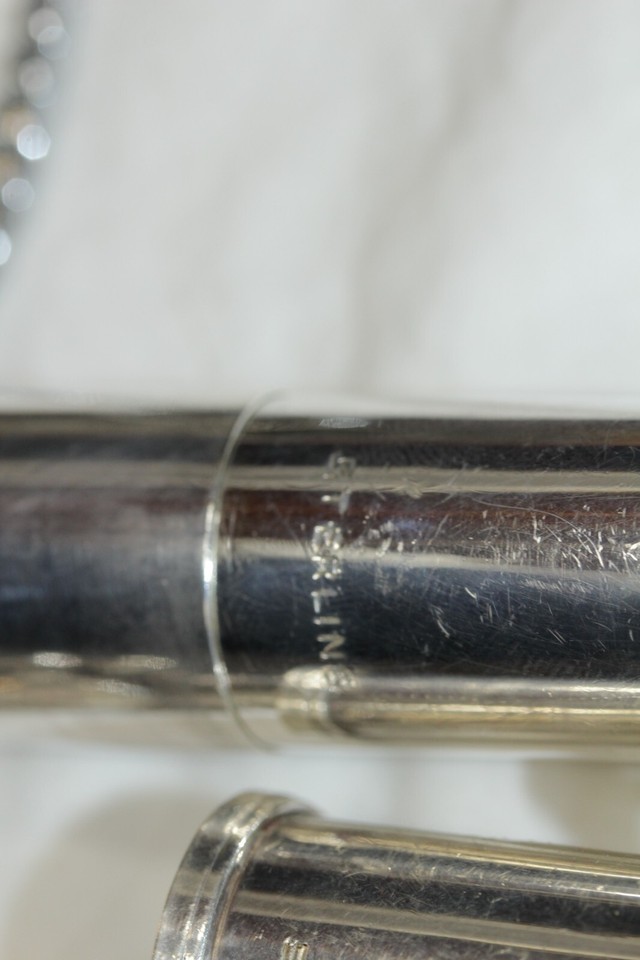 VINTAGE Artley Artist Elkhart, Indiana STERLING SILVER FLUTE with Case