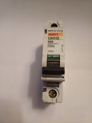 Merlin Gerin Multi 9 C60HB 32 Amp B32 einpolig C60HB132 MCB gebraucht