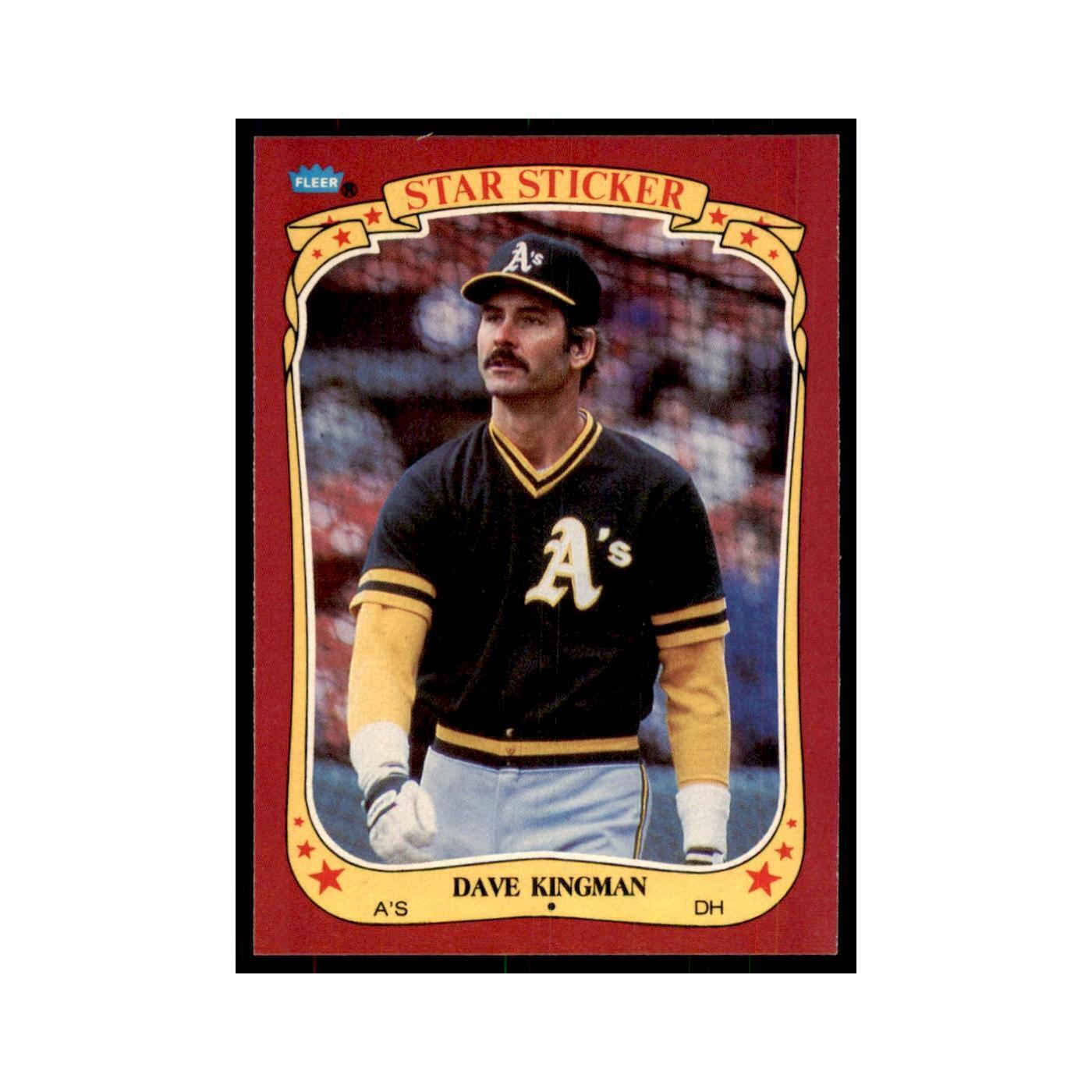 1986 Fleer Star Stickers Dave Kingman Baseball Cards #67