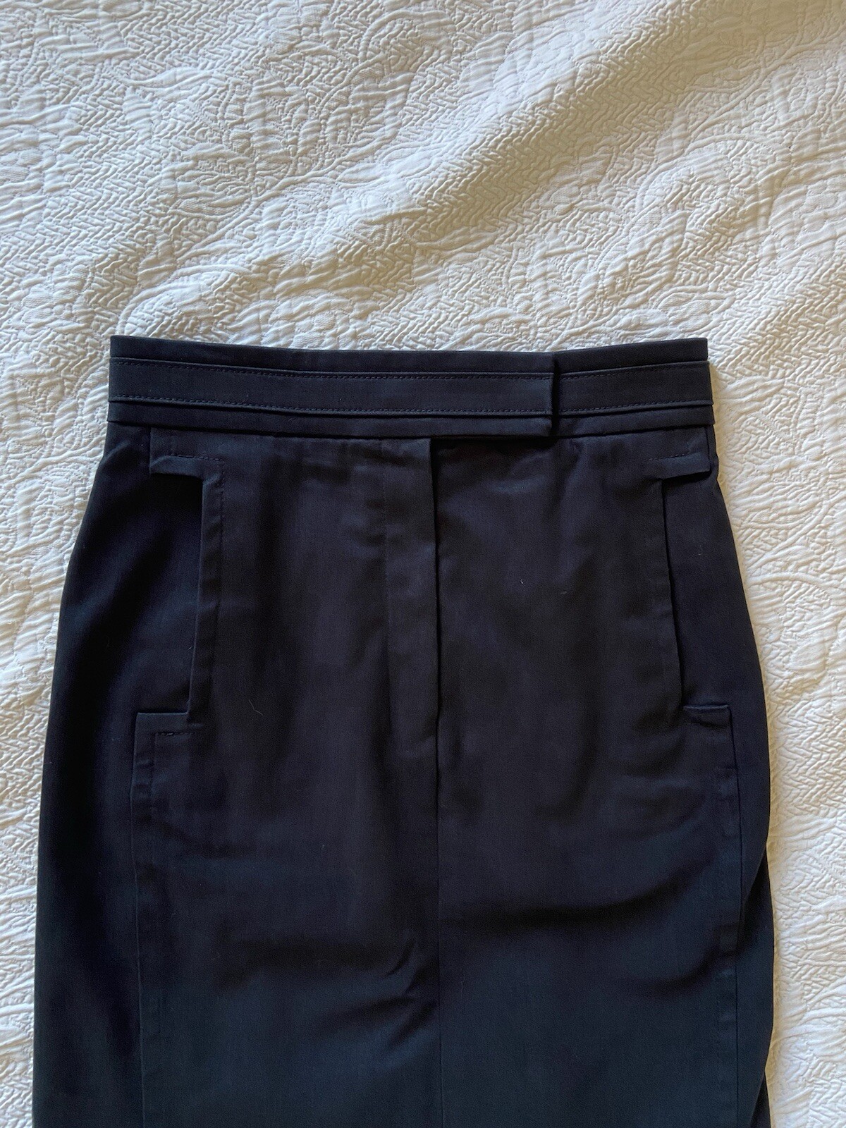 Yves saint Laurent Tom Ford Fall Winter 2003 Black Pencil Skirt