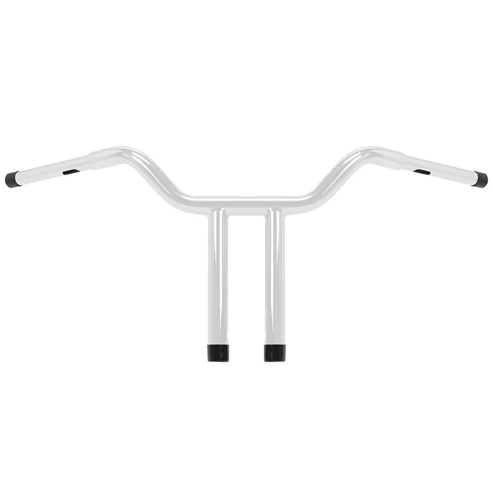 Chrome 14'' Rise T-Bar 1-1/4" Handlebar Fit For Harley Softail Dyna Road King Foto 3 de 4