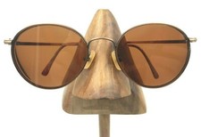 Vintage Classic Astor C.2 Antique Bronze Metal Round Sunglasses FRAMES ONLY