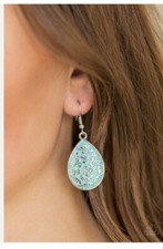 Blue Earrings Paparazzi Flirty Flower Girl