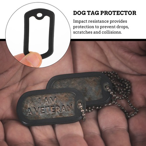 12x Soundproof Silicone Protective Cover Dog Id Tag Silencer Dog ID Tags Pet Tag - 第 2/12 張圖片