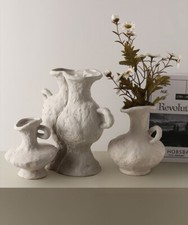 3er-Set Tonvasen, handgefertigte Vasen, handgemacht, antike Vasen,