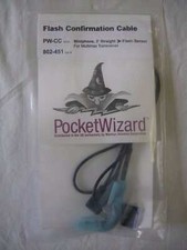 Pocket Wizard 802-451 PW-CC Miniphone, 3' Flash Confirmation Cable Multimax NEW