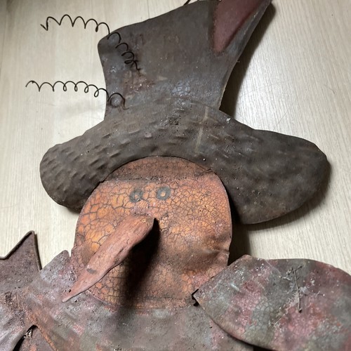 Rostiges Metall �� Schneemann Schild 3D "Let It Snow" �� - Bild 2 von 8