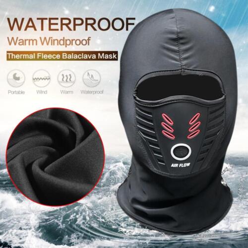 Cold Weather Windproof Thermal Fleece Neck Warm Balaclava Waterproof Face Mask D - Afbeelding 1 van 12