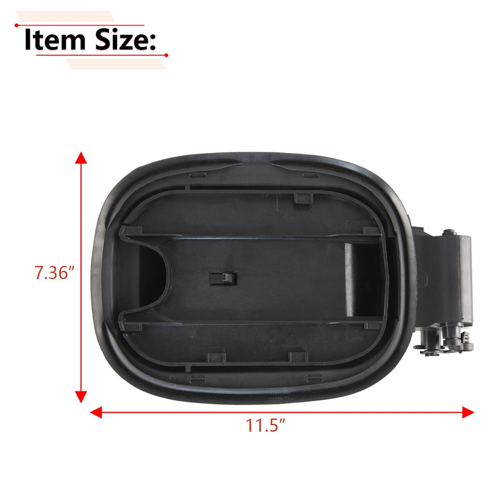 Carcasa de tubo de llenado de tanque de puerta de combustible para Chevrolet Silverado 1500 2019-2024 5'8" Foto 2 de 4