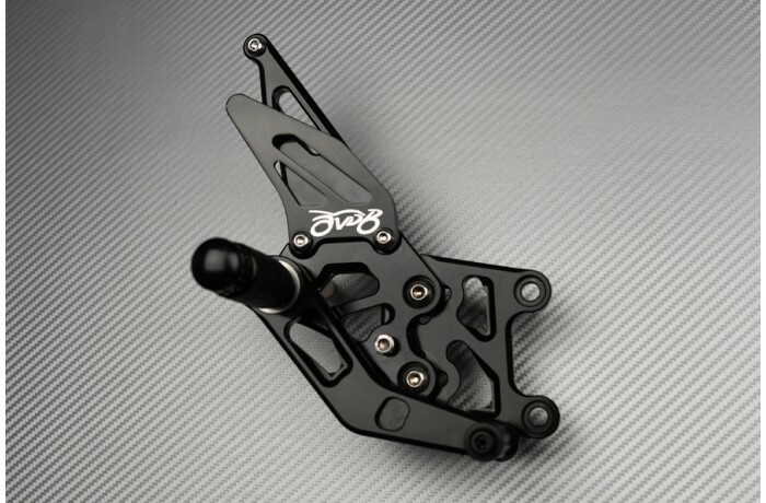 Commandes reculées pour CBR 600 RR PC40E 2021-2022 en alu argent réglable - 3