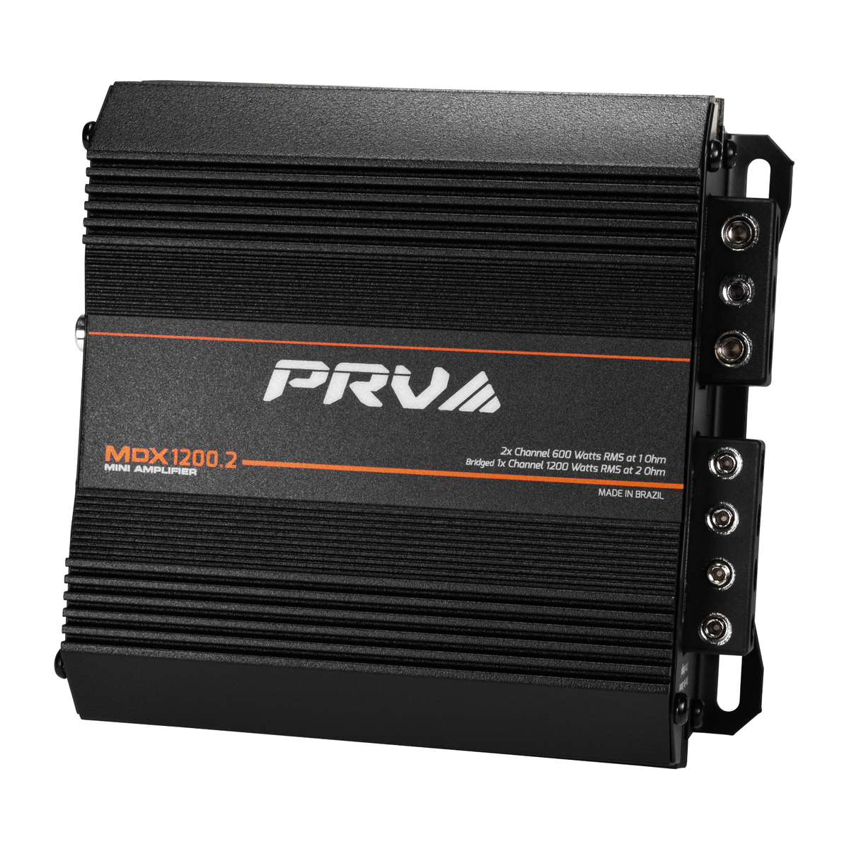 PRV MDX1200.2 1 Ohm Mini 2 Channel 2x 600 Watts Amp Compact Car