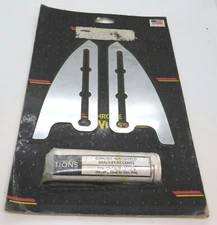 230541 Khrome Werks Chrome Windshield Bracket Accents Kit for Harley FLST FLS