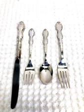 NEW! 4Pc.Set of Wm. Rogers MFG. Silver Co.Extra-Silver-Plated Silverware Camelot