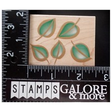 Hero Arts Rubber Stamps E1529 FIVE BOLD LEAVES TREE LEAF T30