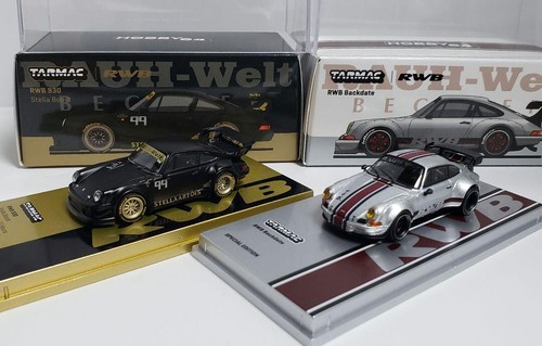 Tarmac Works 1/64 RWB 930 Stella Artois & Backdate Silver Shizuoka 2025 Limited - Picture 4 of 4