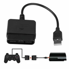 For Sony PlayStation PS2 To PS3 USB Controller Adapter Converter Cable Cord