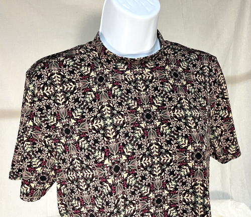 T-shirt femme BCBGeneration taille M col faux une ligne robe multicolore à fleurs - Photo 4/12