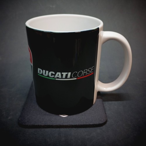 MUG & COASTER TAZA TASSE CUP MUKI DUCATI CORSE MOTO GP PANIGALE DIAVEL MONSTER - Picture 13 of 17