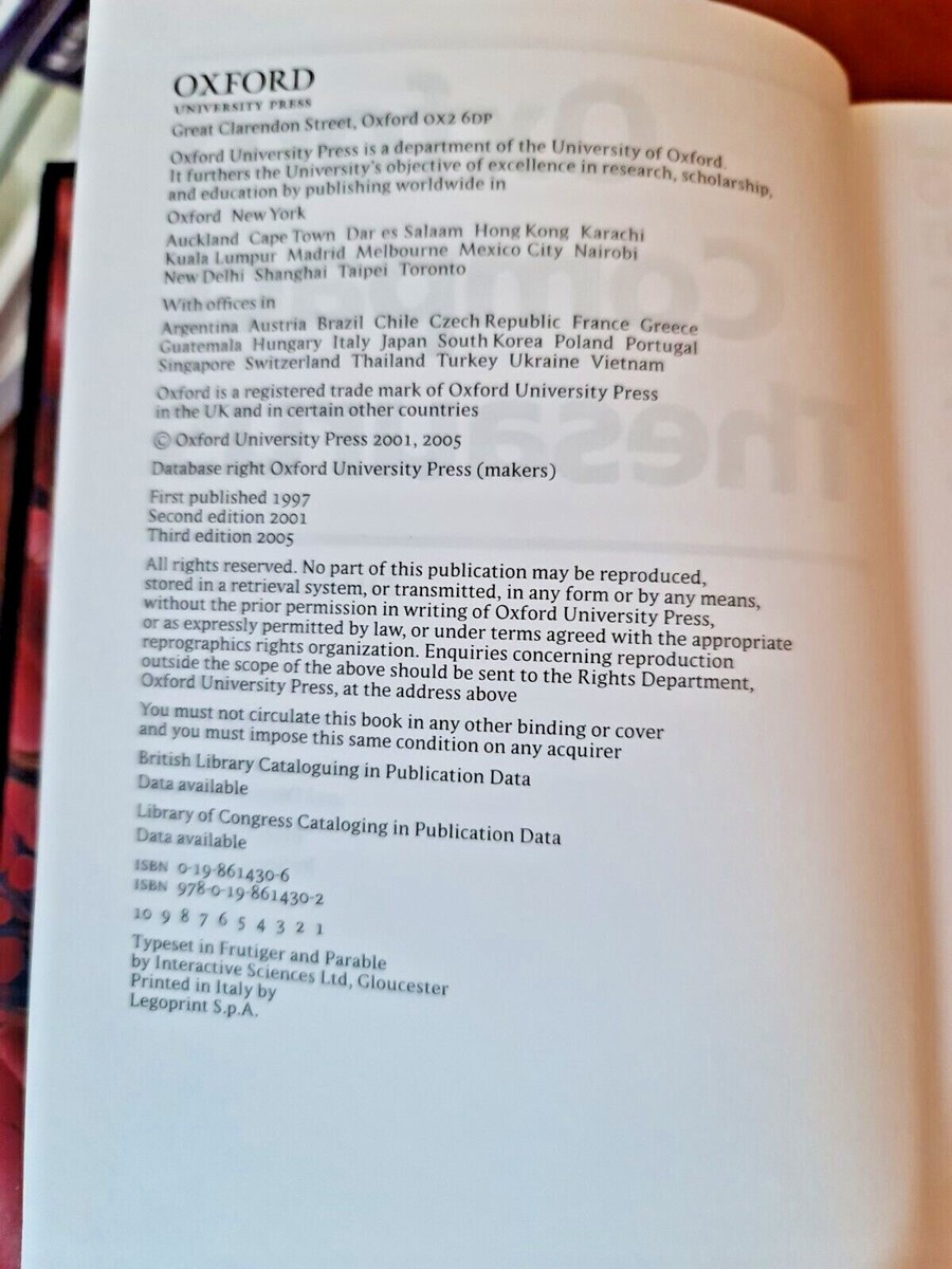 語学・辞書・学習参考書 OXFORD ENGLISH DICTIONARY&THESAURUS 2005 Oxford Compact English Dictionary & Thesaurus 3rd Edition