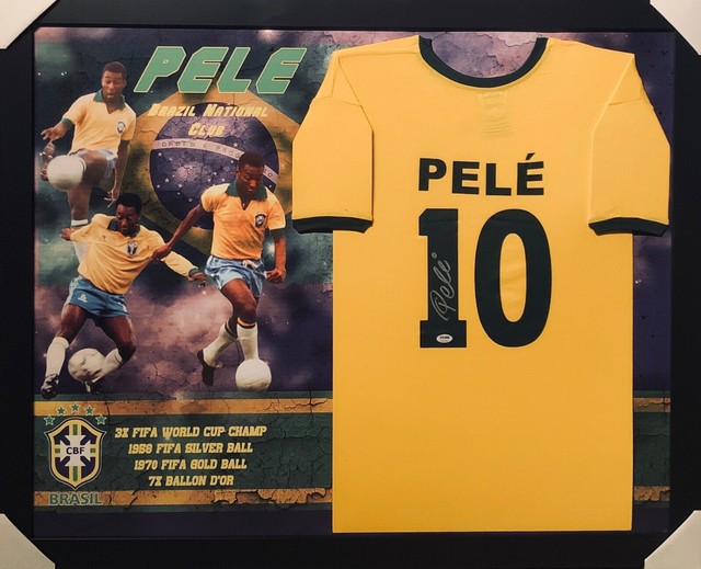 pele signed jersey