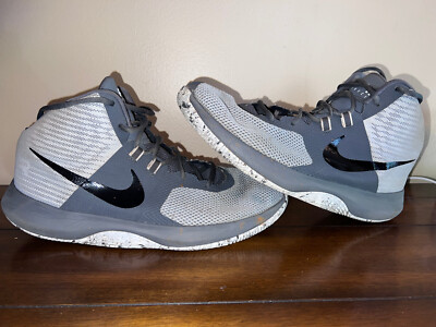 Nike Mens Sz 13 Air Precision 898455-004 Gray Basketball Shoes EUC Nike Air Precision Gray Athletic Sneakers 898455-004 Men main image 3