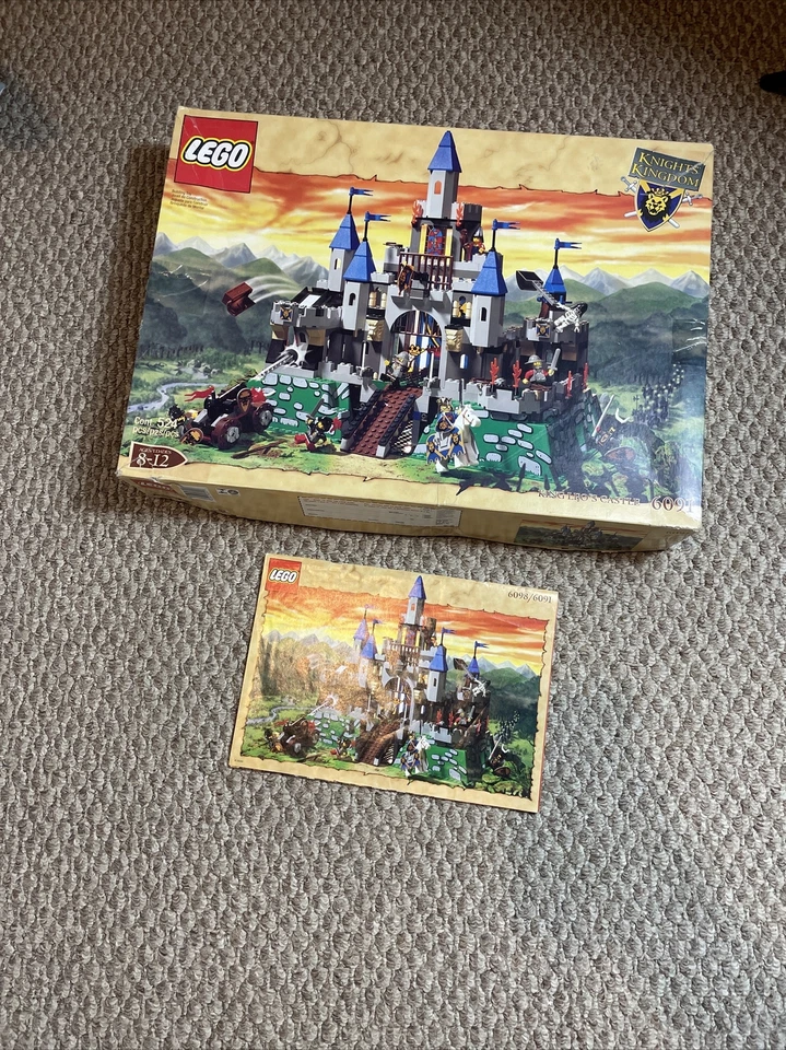 LEGO (Caja Vacía con Instrucciones) 6091 6098 Reino de Caballero Castillo del Rey León Foto 2 de 4