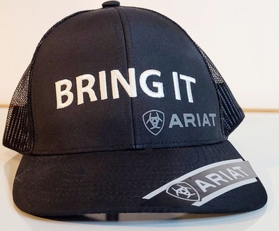 Ariat BRING IT Mesh Snapback Hat Truckers Cap Rodeo Cowboy Western ...