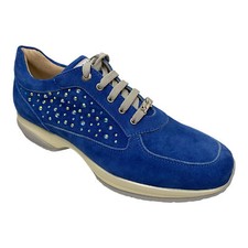 SCARPE SNEAKERS CASUAL DONNA LIU JO UB20435C PELLE BLU ORIGINALE PE
