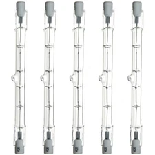 Sunlite 100 Watt, Double Ended T3, RSC Base, Clear 5-Pack