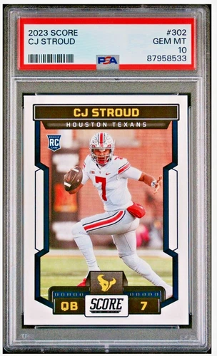 2023 Score #302 CJ Stroud (Rookie Cd (RC)) PSA 10 GEM-MT