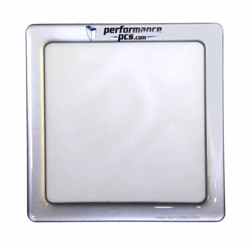 DEMCiflex 120mm Magnetic Fan Dust Filter - Metallic Silver with White Mesh