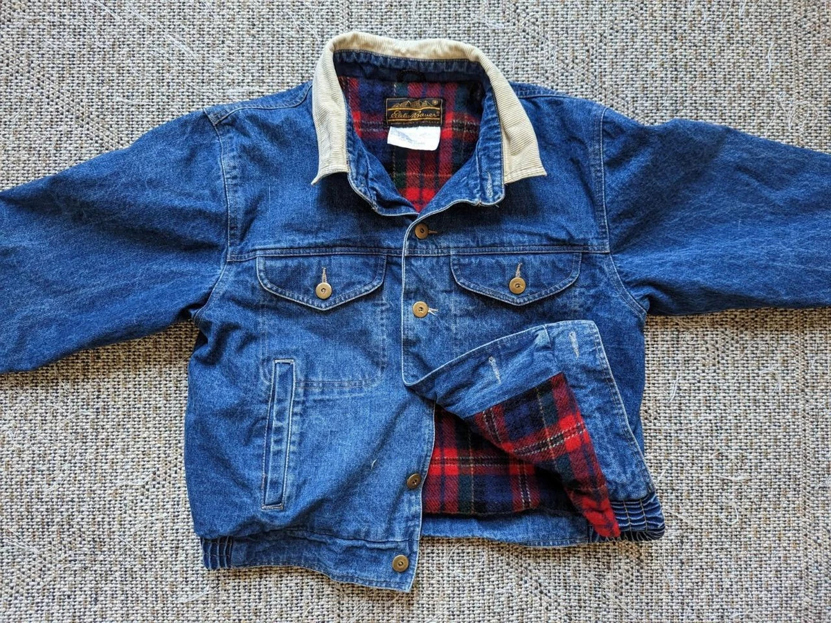 Eddie bauer sales jean jacket vintage