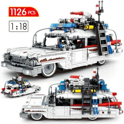City Car Technical Ghost Model Building Blocks Vehicle Racing MOC Bricks DIY Toy