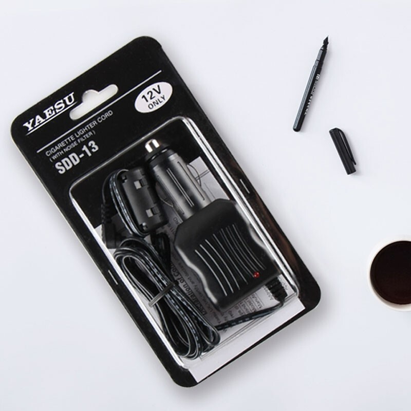 SDD-13 2A Cigarette Lighter Cord Vehicle Charger for YAESU VX-6R
