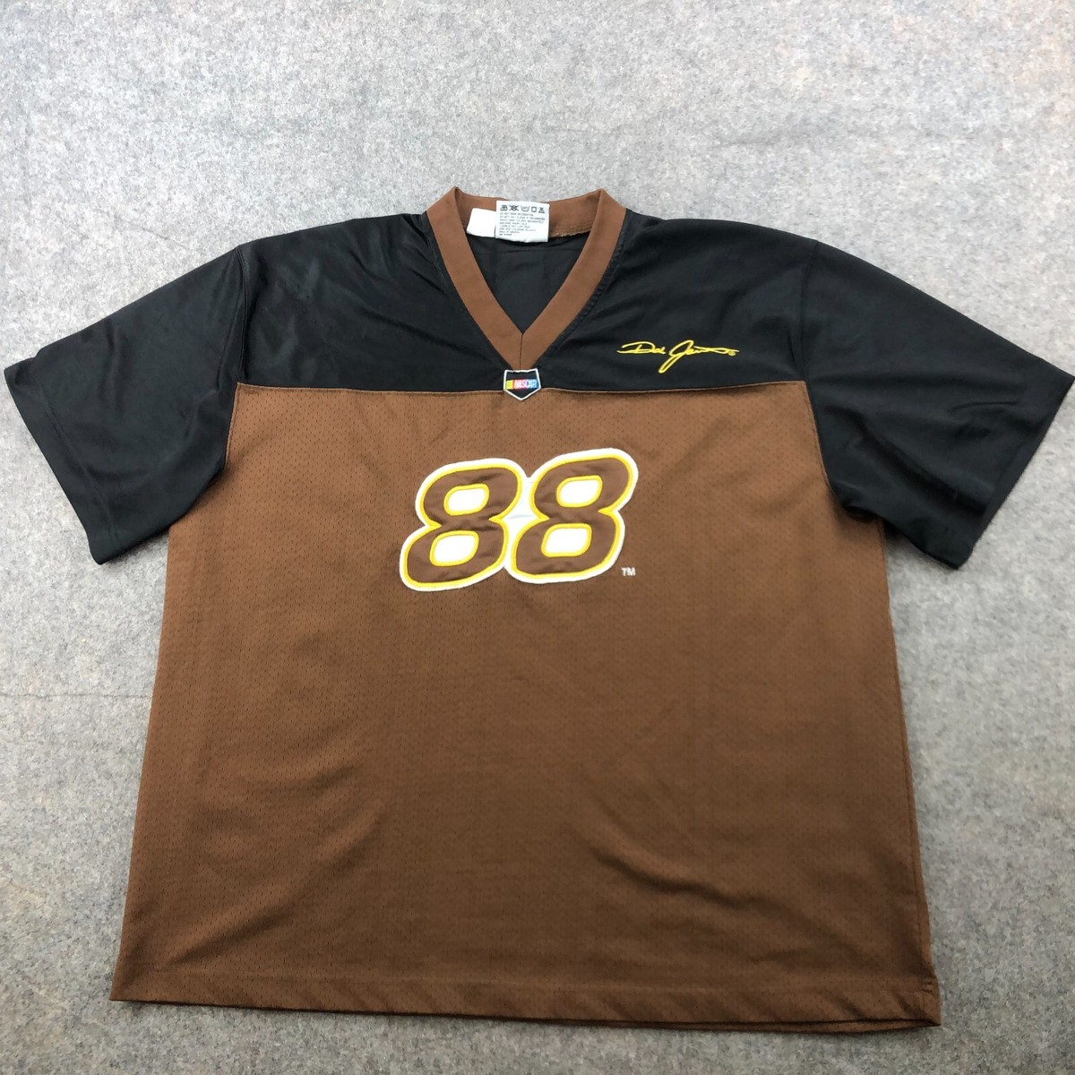 Vintage Nascar Jersey Mens Medium Brown Dale Jarrett #88 Racing 