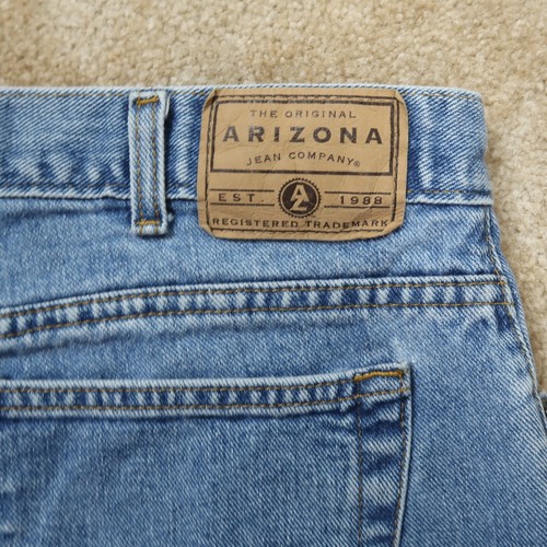 Vintage Arizona Loose Fit Denim Shorts Men's 40 Blue Denim - Picture 5 of 10