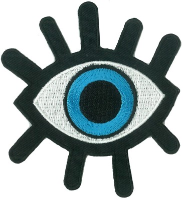 Patch Biker Per Giubbotto Zaino Toppa Ricamata Occhio Di Horus In Stile Biker - Per Zaini, Giubbotti, Patch Da Cucire O Ferro Toppa Termoadesiva