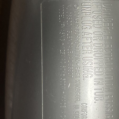 John Frieda Frizz Ease Salon Shape 1.5" Ionic Hot Air Brush Silver Model JFHA5WG - Picture 10 of 11