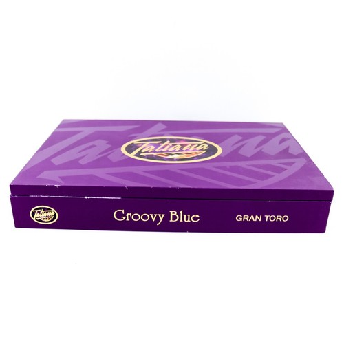 Caja de cigarros de madera vacía azul Tatiana Gran Toro Groovy 10" x 7" x 1,5" - Imagen 5 de 12