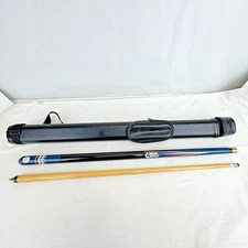 Vintage Bud Light Pool Cue Stick - Two Piece - w/Nice Case - Blue Pearl Old Logo