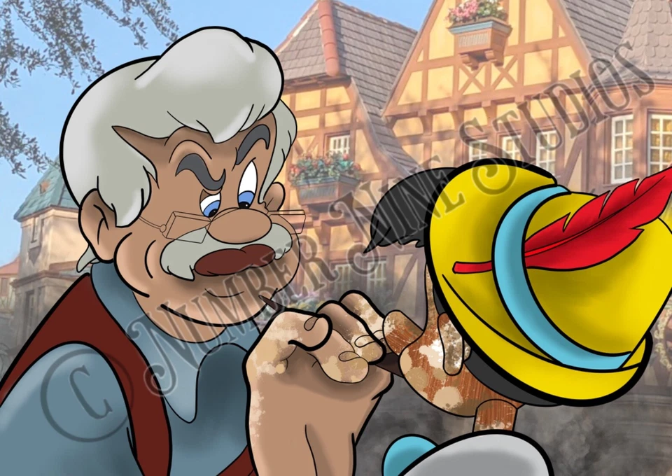 Creación de una impresión ilustrativa de obra maestra, firmada por el artista. Edición limitada Foto 2 de 4