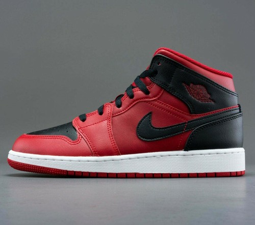 Nike Jordan 1 Mid Reverse Bred Chicago 2021 GS 554725-660 NEW | eBay