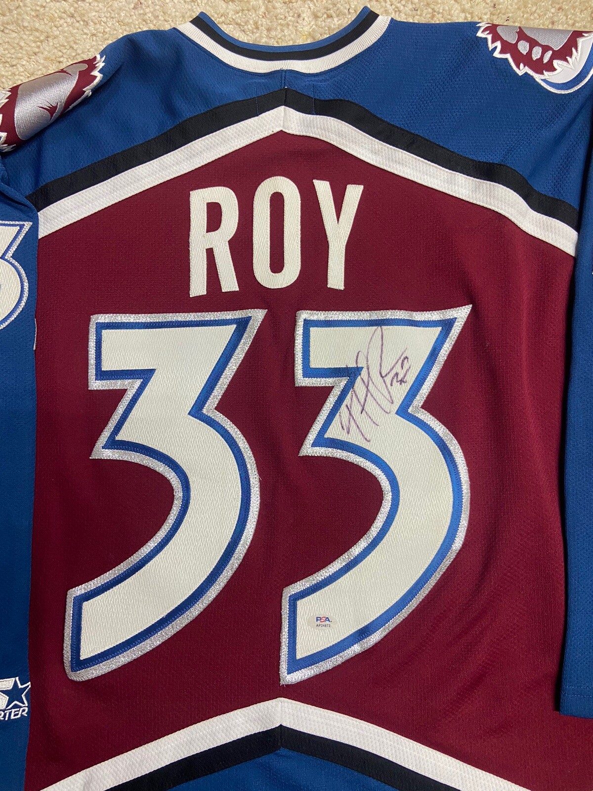 Patrick Roy Signed Autograph Auto Authentic Starter Avalanche