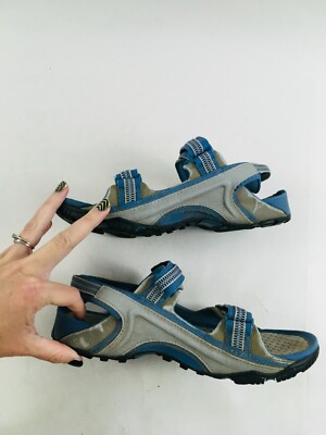Nike ACG ネイビー サンダル Nike ACG Sports Sandals Women's Size 8 Blue Gray Strap On Hiking
