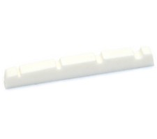 (6) White 1-5/8" Slotted Nuts for Fender Precision/P Bass&reg; Guitar BN-ECO-PBW
