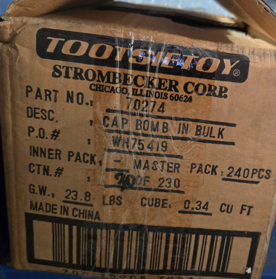 Tootsie Toy Cap Bomb  70274 NEW Old Stock, Buy more than 1 and save! Free S&H - Image 3 of 3