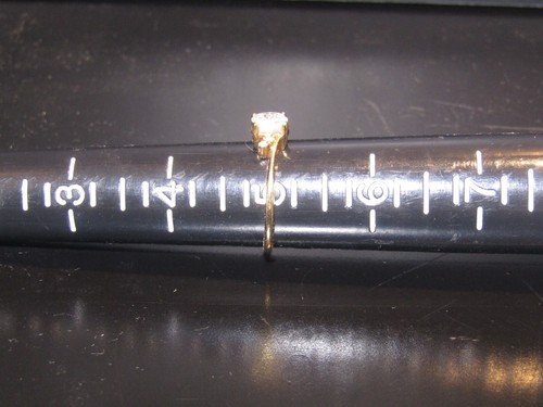 Diamond-look Solitare Ring size 5 - Picture 6 of 6