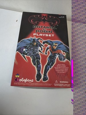 1997 ToyBiz Batman und Robin Colorforms Spielset mit Poison Ivy und Mr. Freeze 